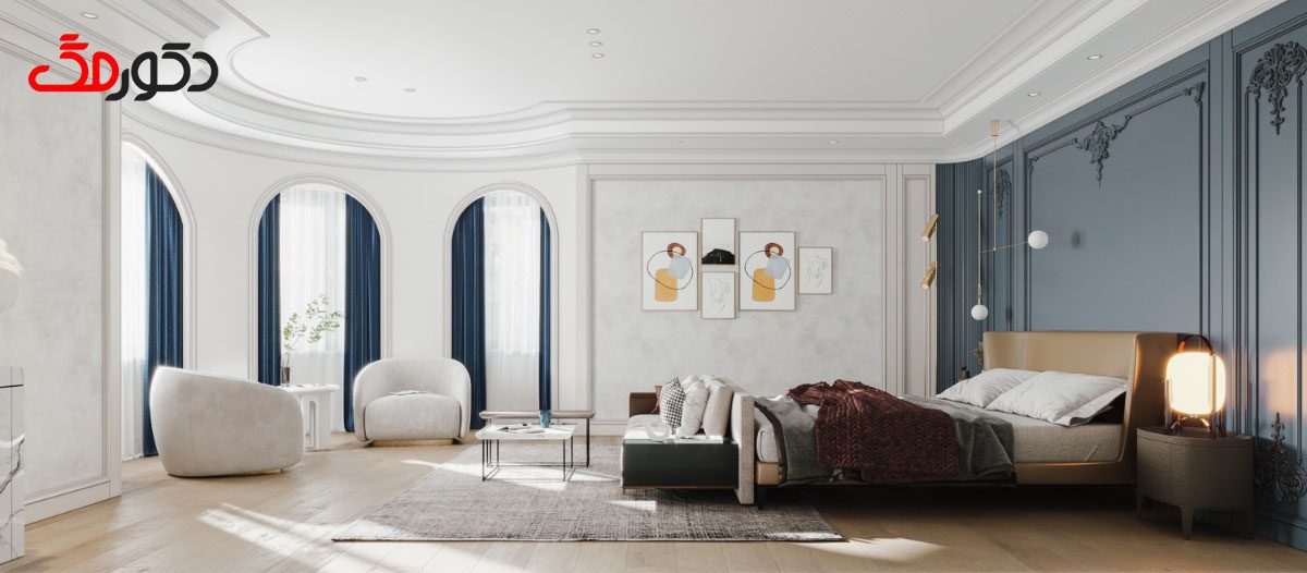 ایده طراحی اتاق خواب نئوکلاسیک
