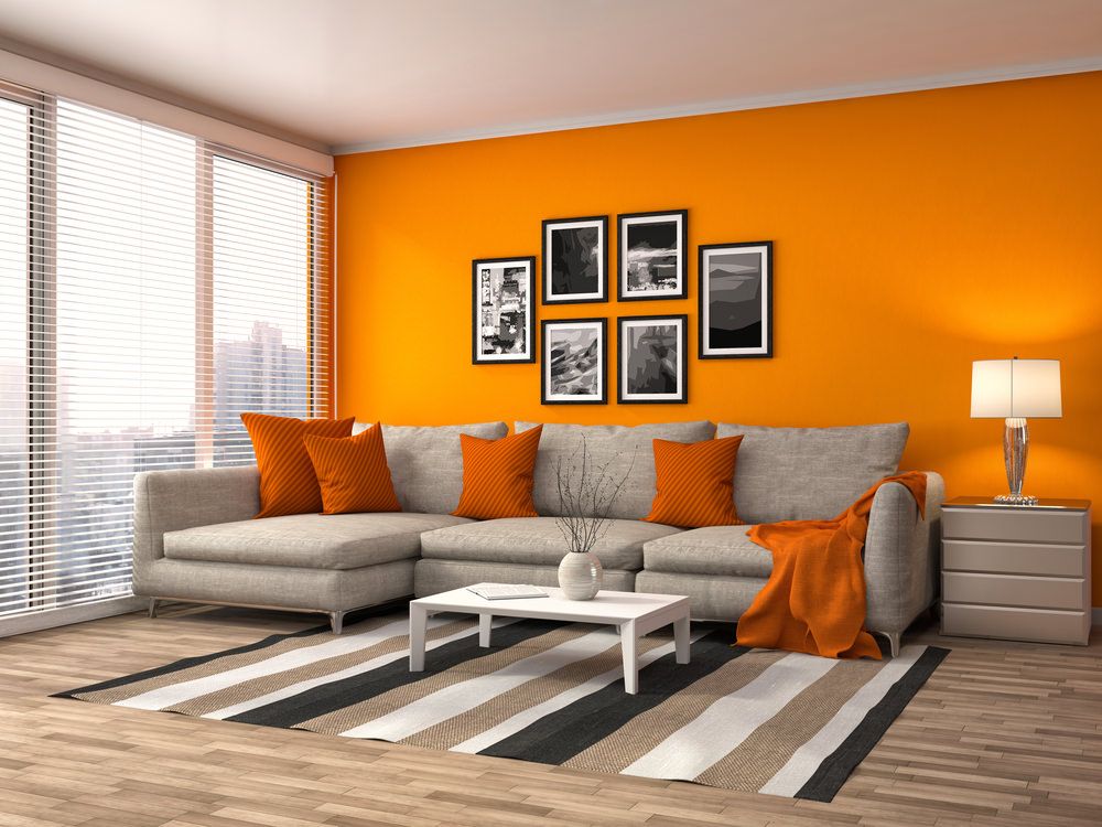نارنجی در طراحی داخلی