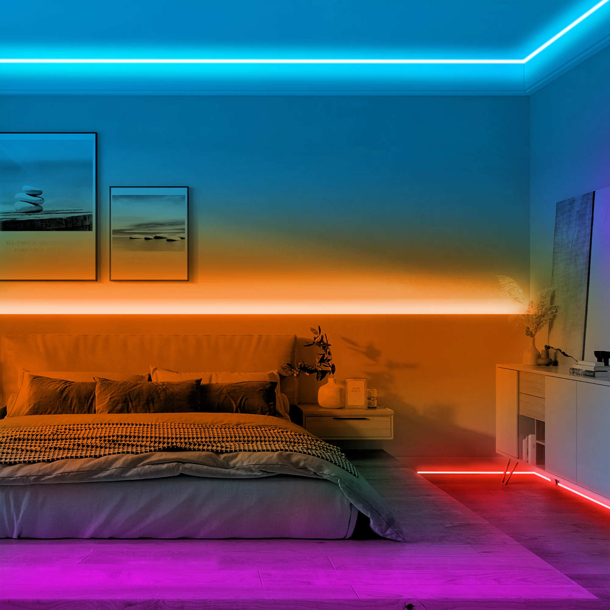نورپردازی اتاق خواب LED