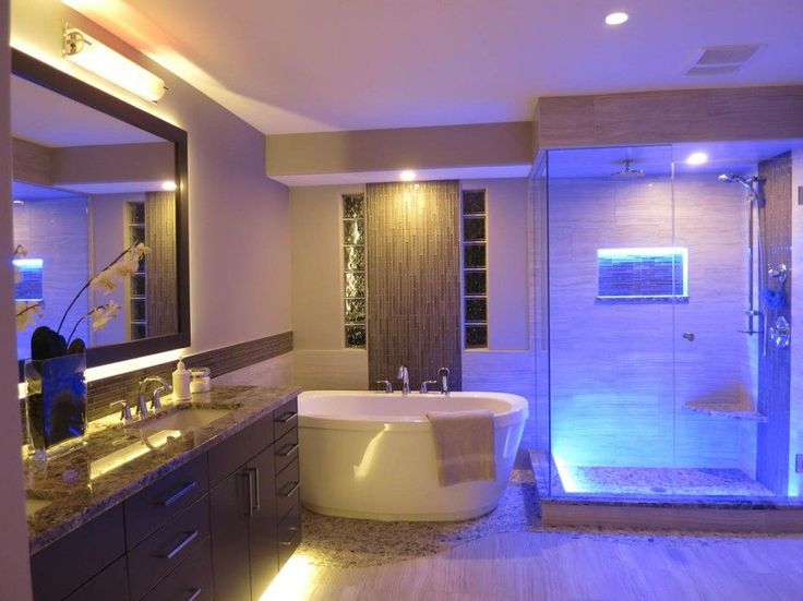 نورپردازی حمام با LED