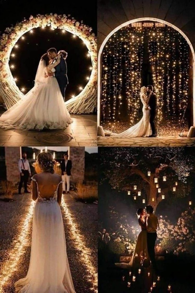 نورپردازی عروسی در زمستان