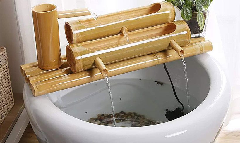 آبنمای بامبو خانگی