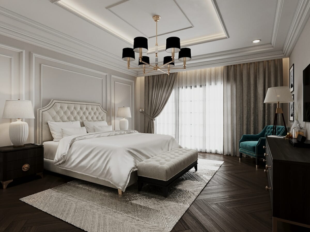 خرید لوستر نئوکلاسیک اتاق خواب
