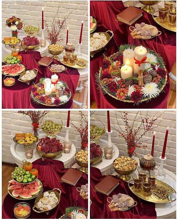 عکس خفن دیزاین شب یلدا برای عروس