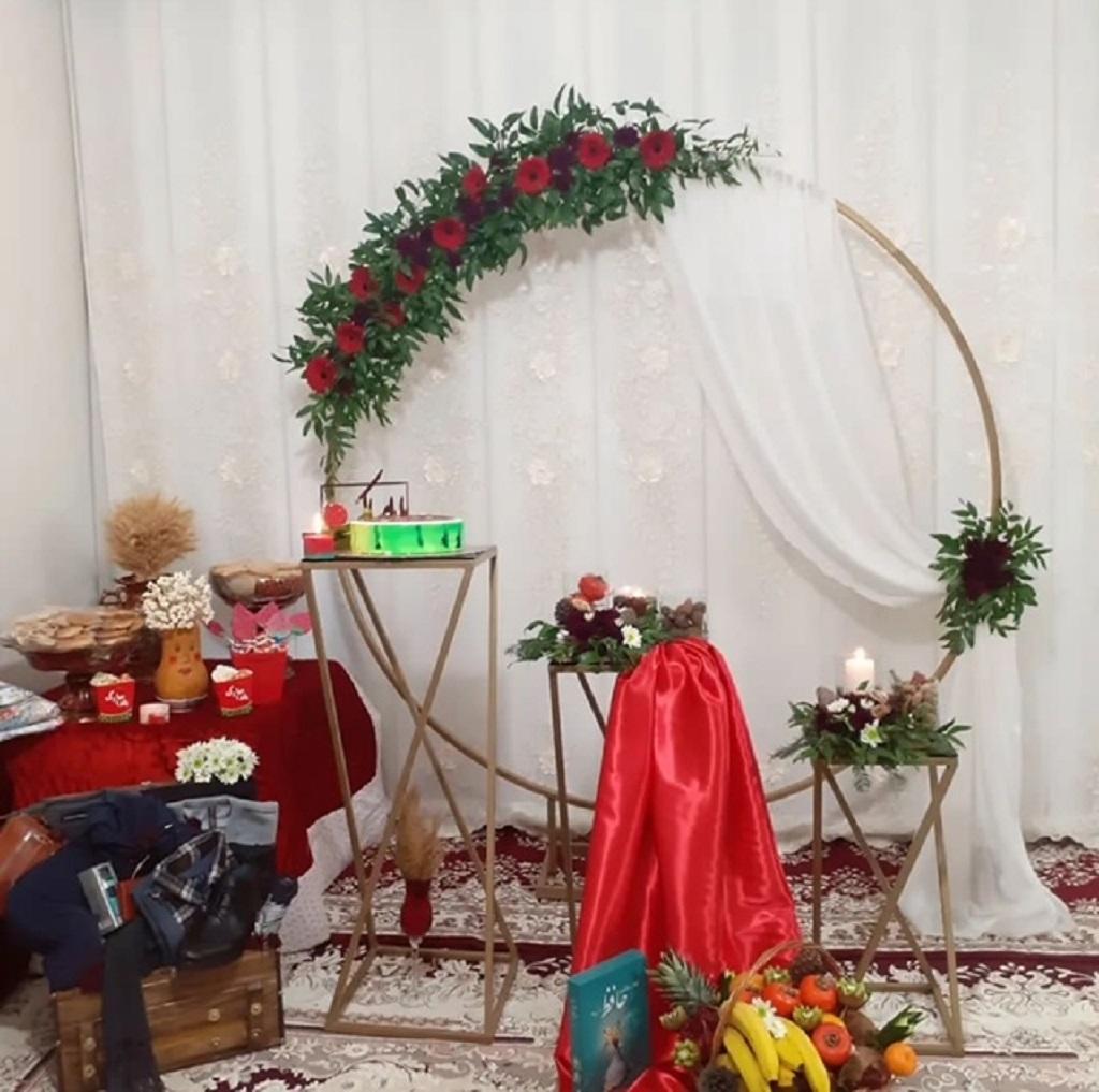 عکس خفن دیزاین شب یلدا برای عروس