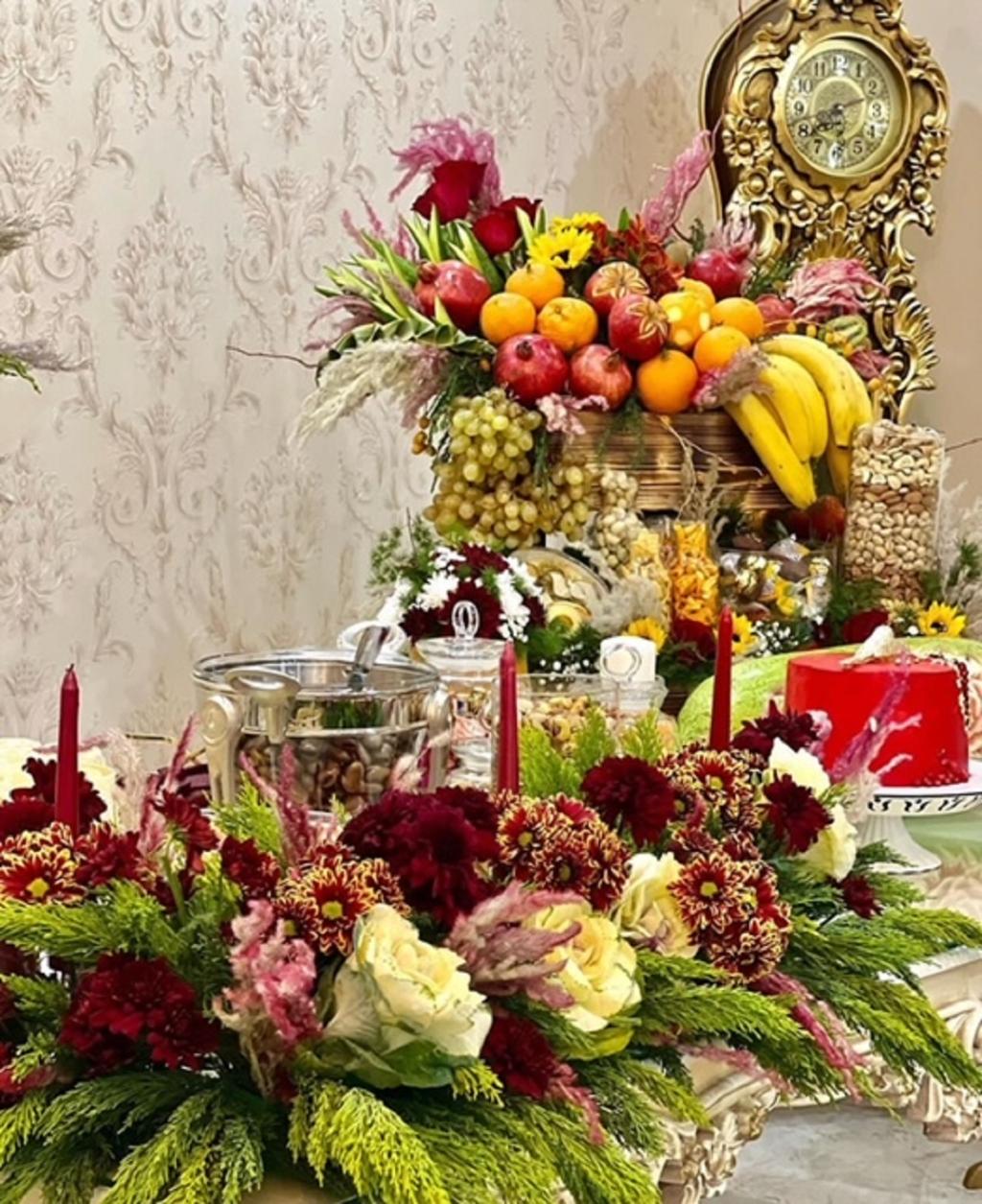 عکس خفن دیزاین شب یلدا برای عروس