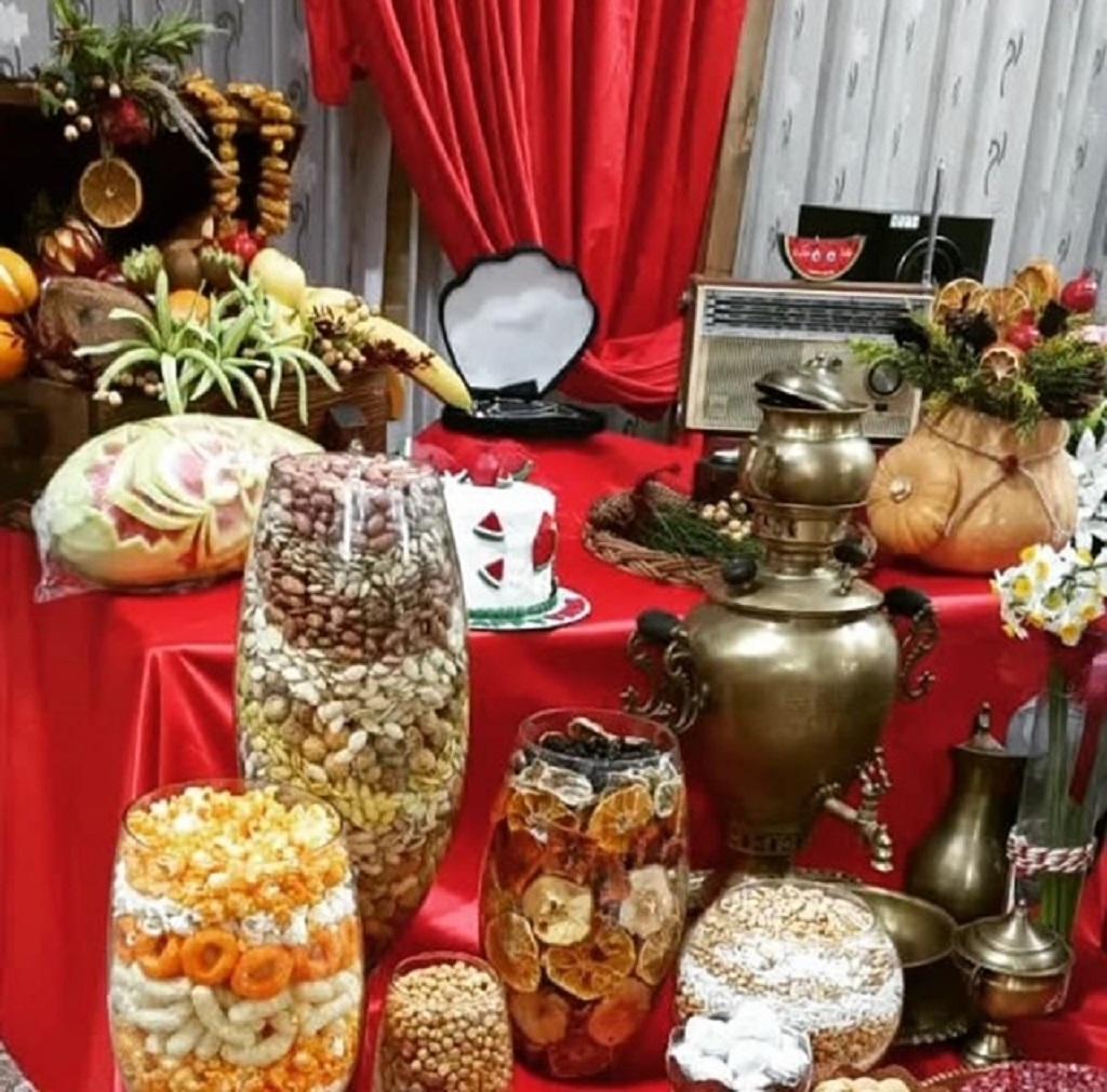 عکس خفن دیزاین شب یلدا برای عروس