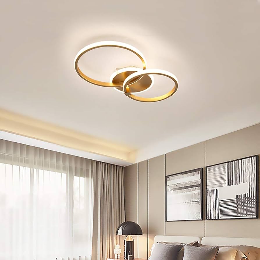 لوستر مدرن دایره‌ای سقفی (Flush-Mount LED)