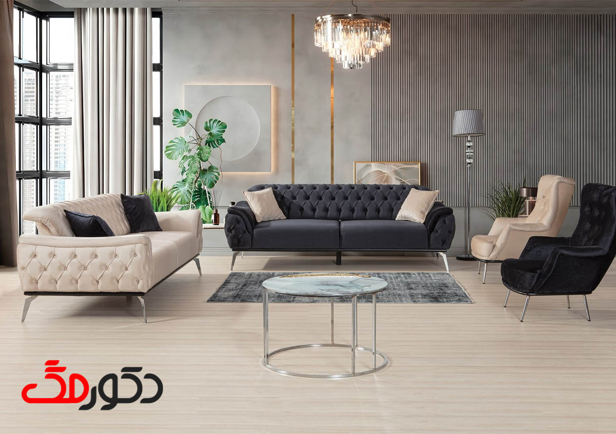 انتخاب لوستر مناسب برای مبل چستر