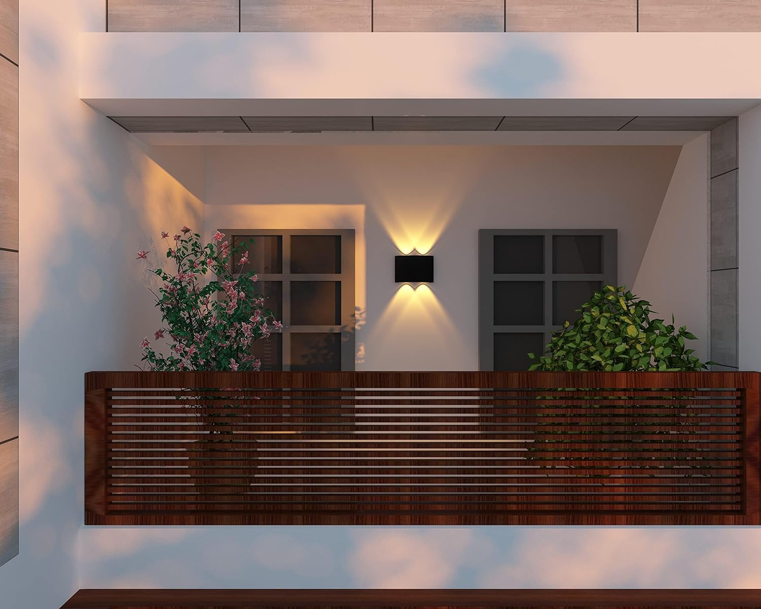 چراغ دیواری فانتزی در فضای باز و تراس