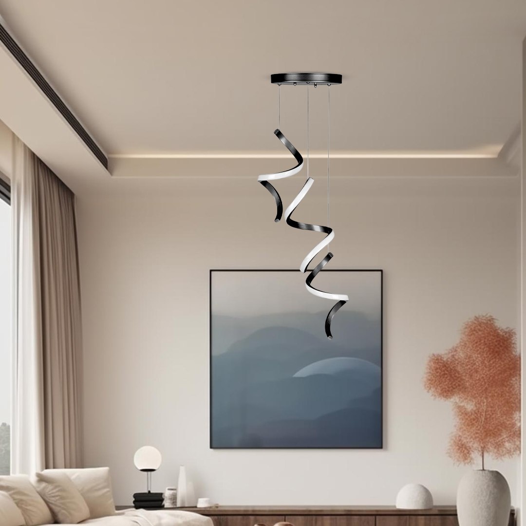 لوستر دفرمه در دکوراسیون مدرن
