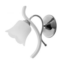 چراغ دیواری چوب و استیل چشمه نور کد 888/1W-WT-C کروم