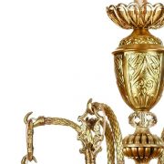 لوستر برنزی چشمه نور 6 شعله کد C2777/6-A برنز