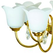 لوستر فلزی چشمه نور 7 شعله کد A856/7G-O طلایی