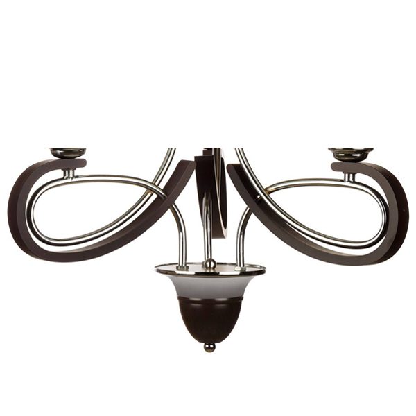 لوسترچوب و استیل چشمه نور 3 شعله کد 835/3BR قهوه ای