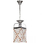چراغ آویز کریستالی چشمه نور تک شعله کد H6636/1H-C کروم