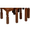 میز عسلی چوبی چشمه نور کد D-113-BR مجموعه 3 عددی قهوه ای