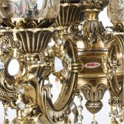 لوستر دایکاست 18 شعله چشمه نور مدل M3410/6-12-A آنتیک