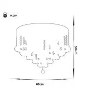 لوستر سقفی کریستالی چشمه نور کد 6638/60C کروم