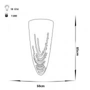 لوستر سقفی دایکاست چشمه نور کد 6639/50C کروم