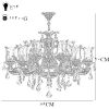 لوستر دایکاست 12 شعله چشمه نور مدل M3412/6+6-A آنتیک