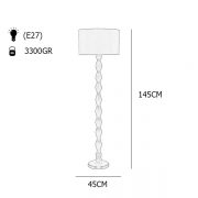 آباژور ایستاده چشمه نور مدل ML7013/BR-BR شید قهوه‌ای