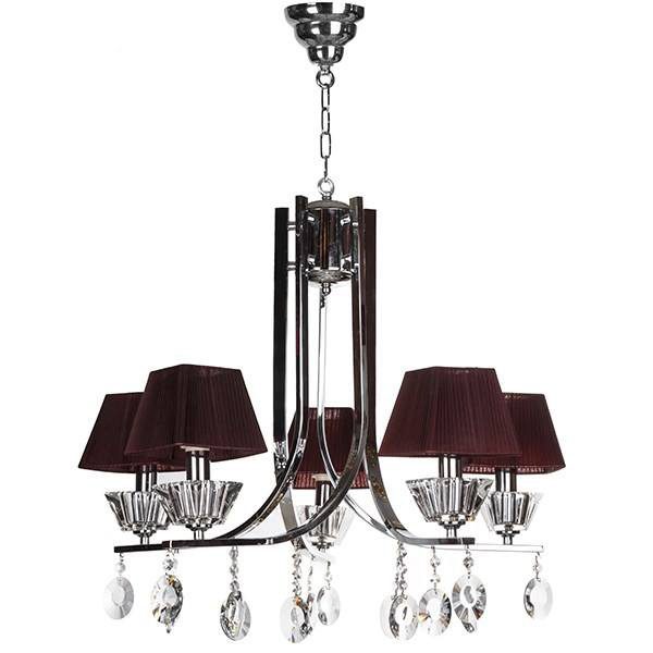 لوستر فلزی چشمه نور 5 شعله کد 876/5C کروم