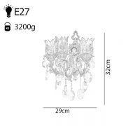 چراغ دیواری ۳ شعله چشمه نور مدل M3410/3W-A آنتیک - Image 4