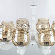 لوستر 8 شعله چشمه نور کد G631/8-WT سفید - Image 2