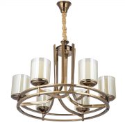 لوستر 6 شعله چشمه نور کد N2667/6A آنتیک