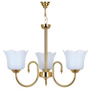 لوستر چشمه نور 3 شعله کد A856/3G طلایی