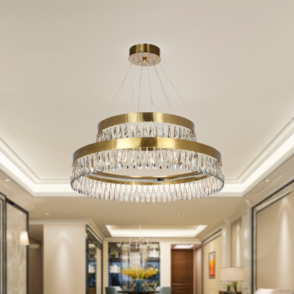 لوستر قدیمی برنجی