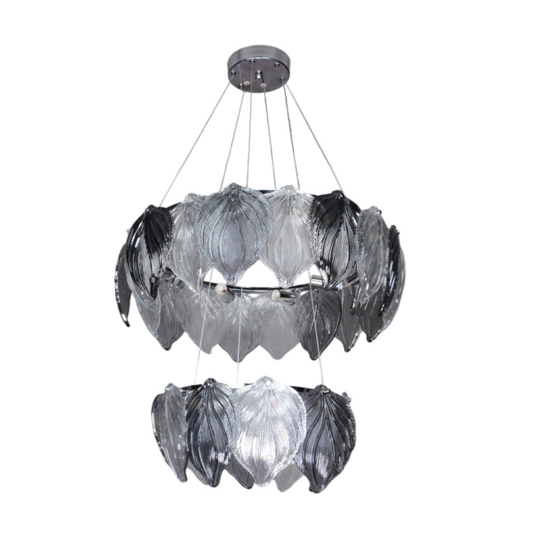 لوستر کریستالی برگی