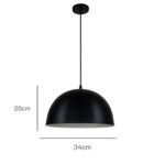 لوستر آویز مشکی