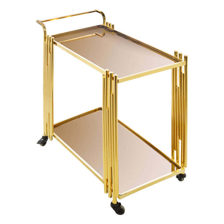 میز سرو پذیرایی طلایی لوکس