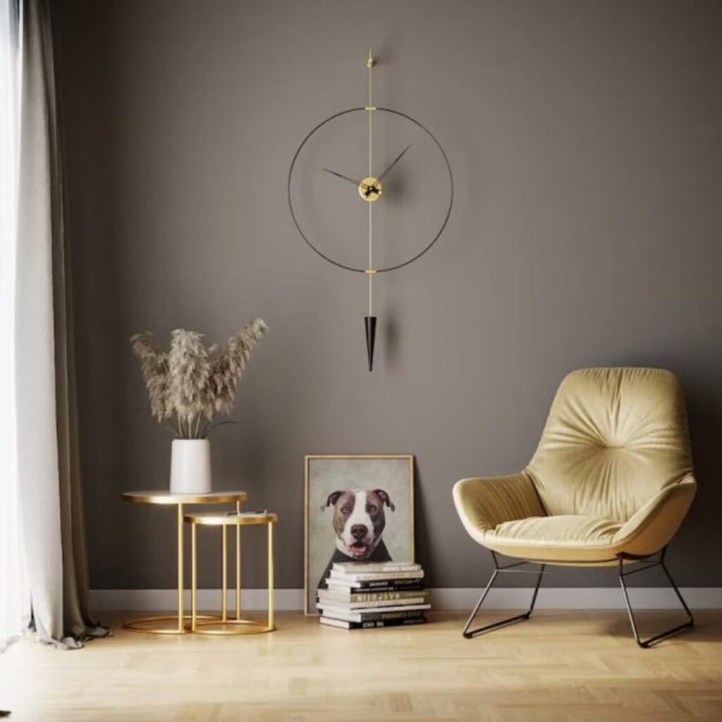 ساعت دیواری فلزی