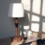 آباژور پایه چوبی