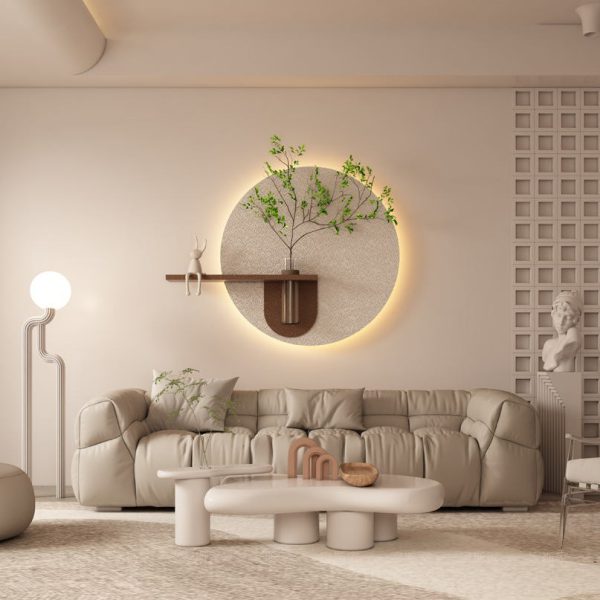 خرید دیوارکوب دکوری-تابلو دیواری نوری با گل