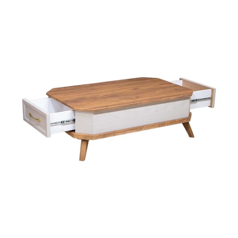 جلو مبلی قهوه ای سفید