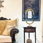 آباژور رومیزی لوتوس لایت مدل ریما سنگی استوانه سفید - Image 3