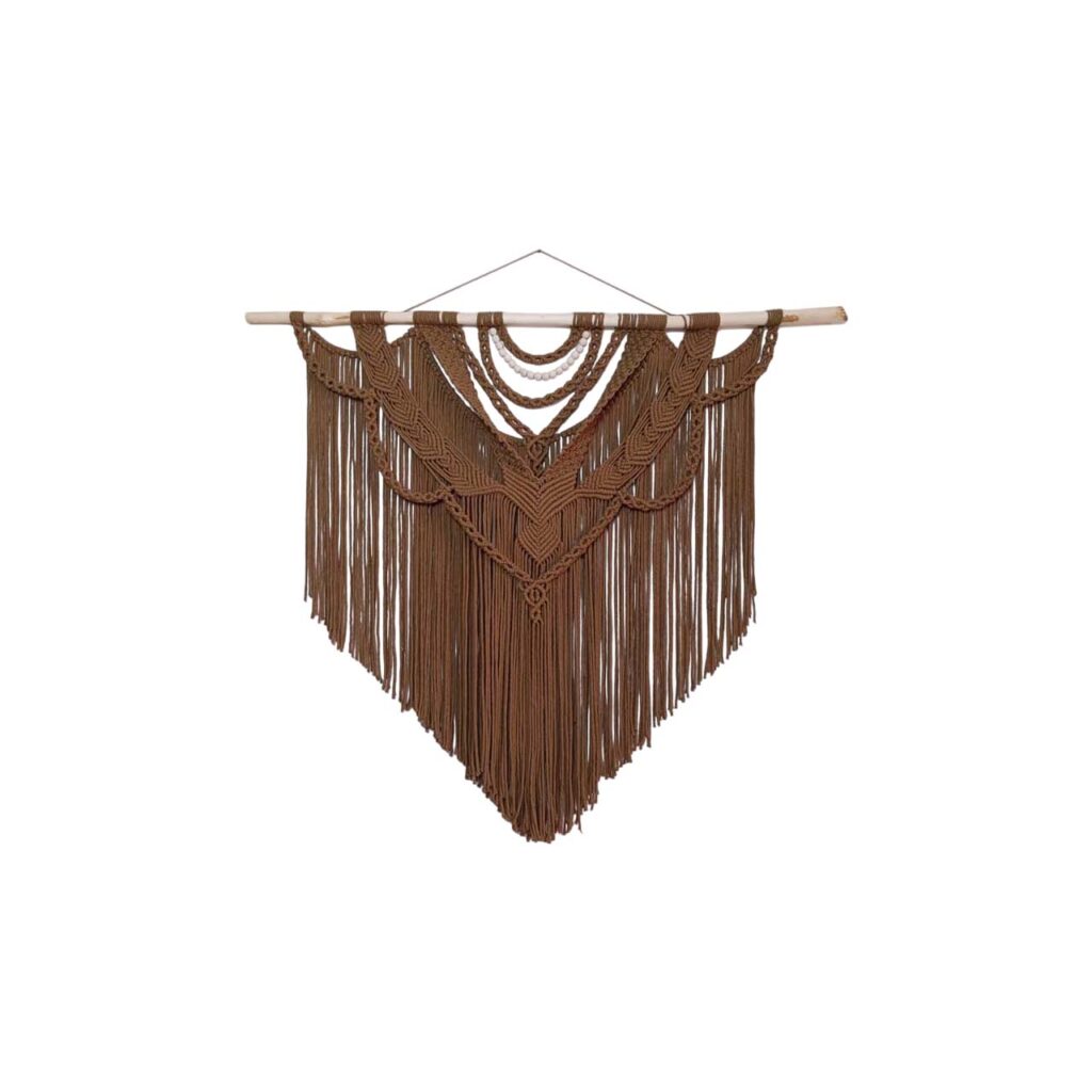 دیوارکوب مکرومه بافی پر