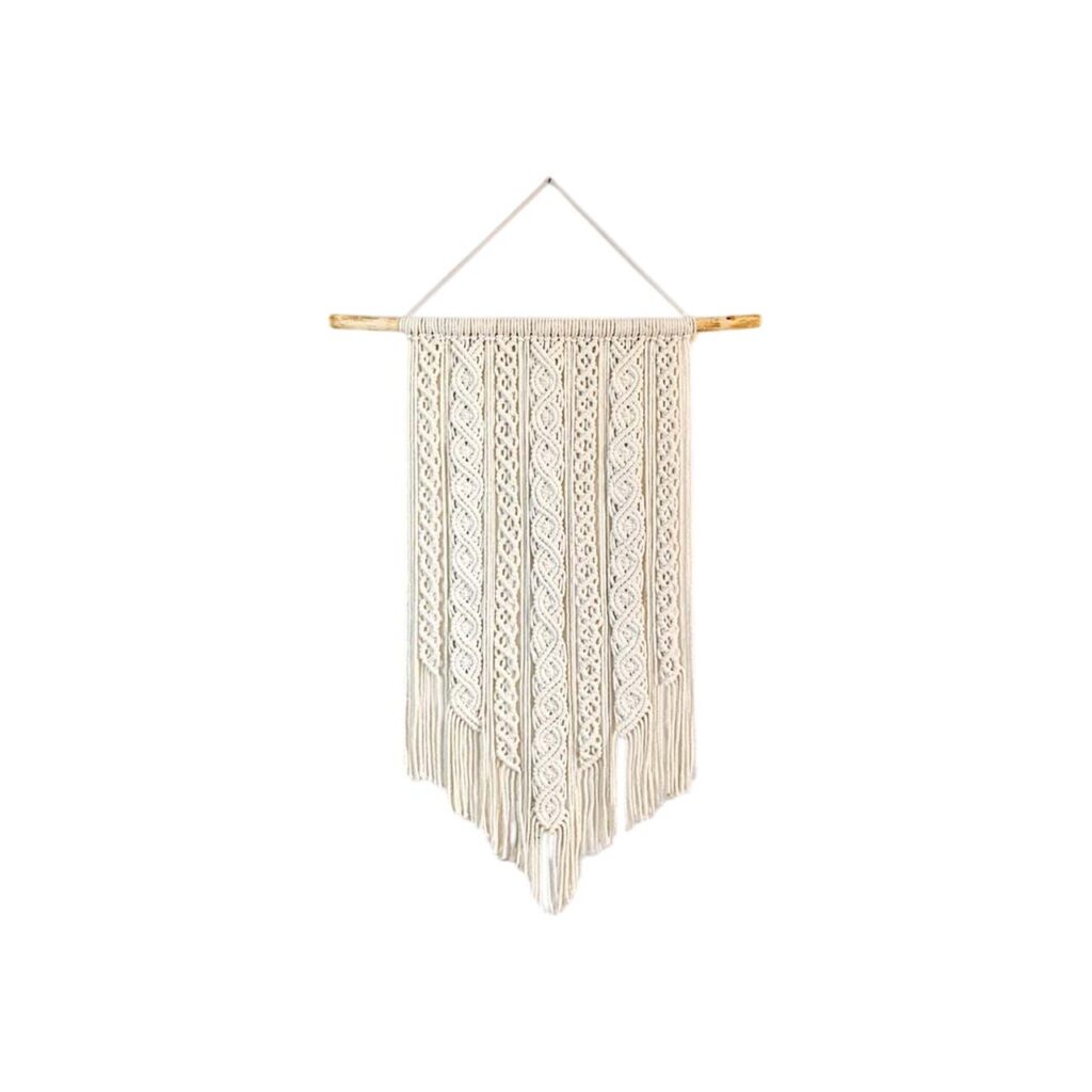 دیوارکوب مکرومه برگ