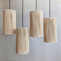 لوستر مکرومه بافی مدل استوانه ای 1 عددی