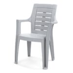 صندلی پلاستیک طوسی