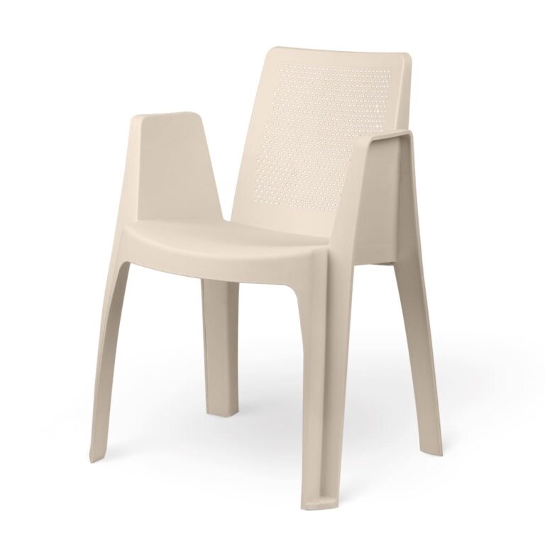 صندلی پلاستیک کرم