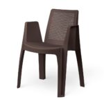 صندلی پلاستیک قهوه ای