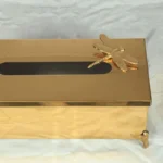 جا دستمال کاغذی طلایی