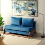 صندلی تخت خواب شو آبی