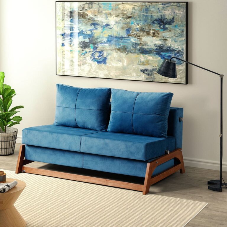 صندلی تخت خواب شو آبی