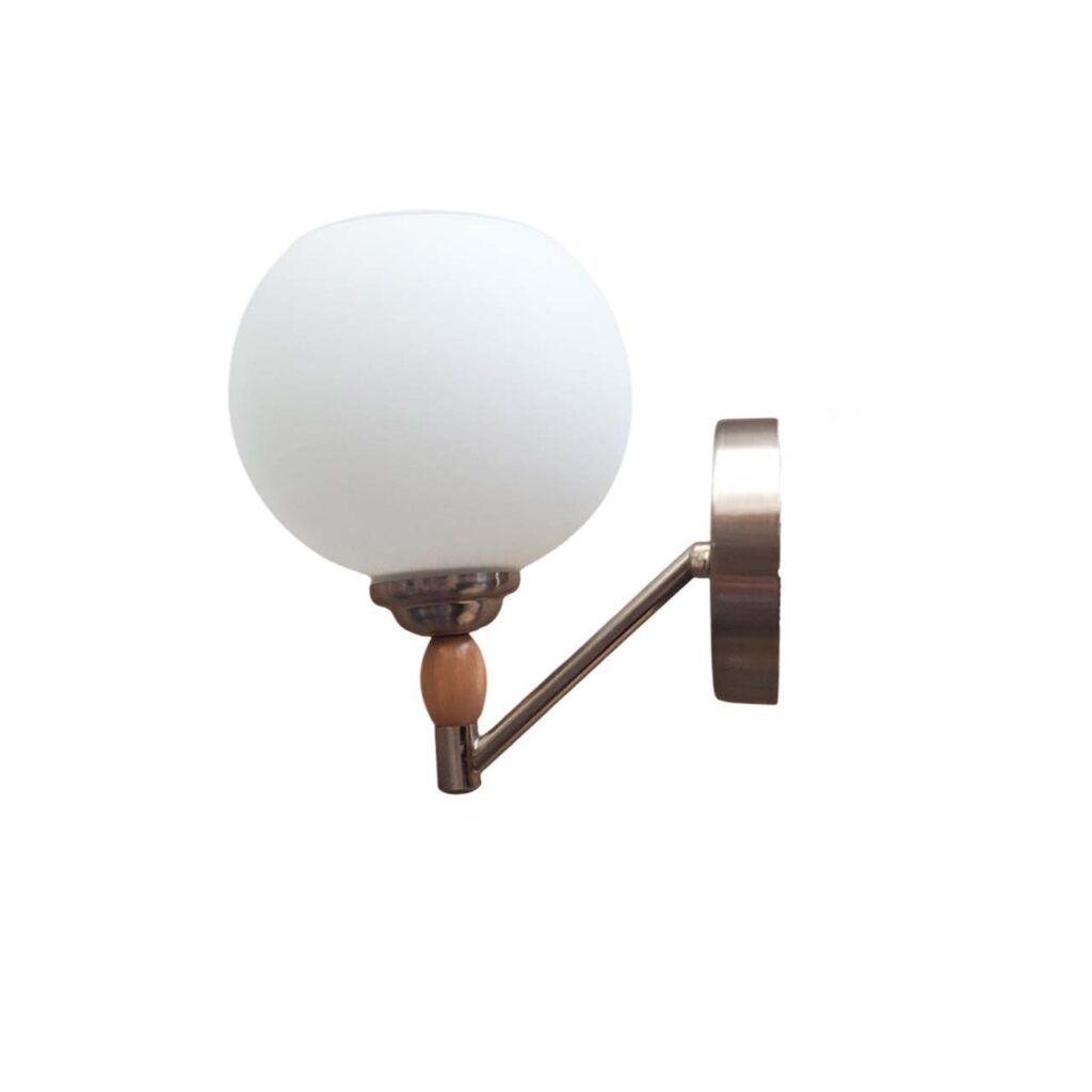 دیوارکوب چوب و فلز